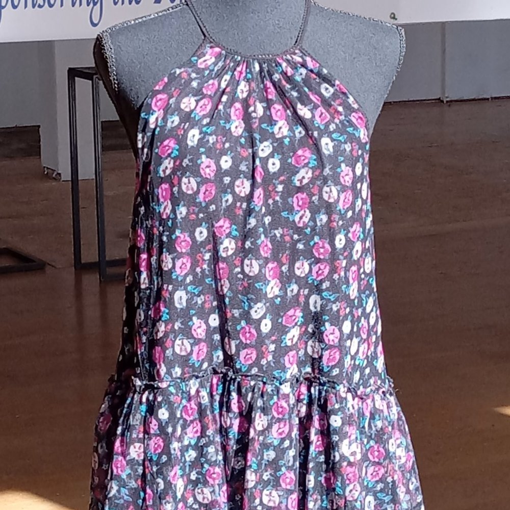 Urban Outfitters Kimchi blue pink and blue floral sheerBaby dress - Picture 9 of 12